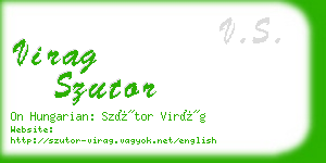 virag szutor business card